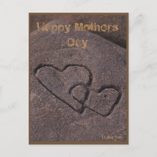 Sand writen love postcard (Front)