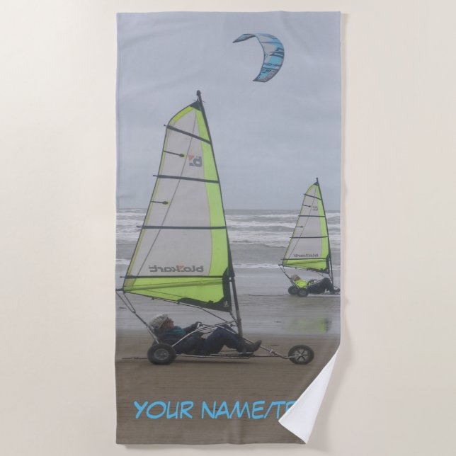 Sand Yachting Cust. Beach Towel (Front)