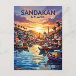 Sandakan Malaysia Postcard