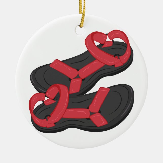 Sandals Ceramic Tree Decoration (Front)