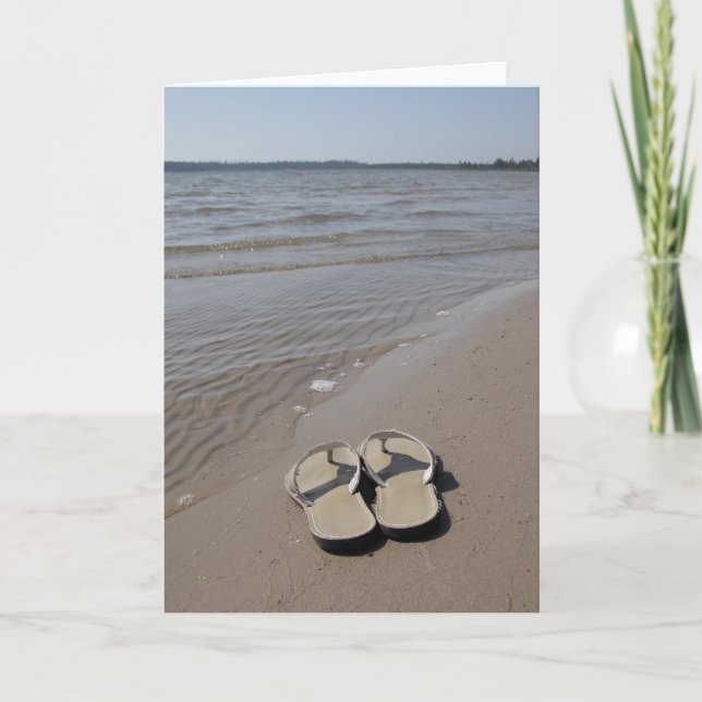Sandals on the Beach Card (Front)