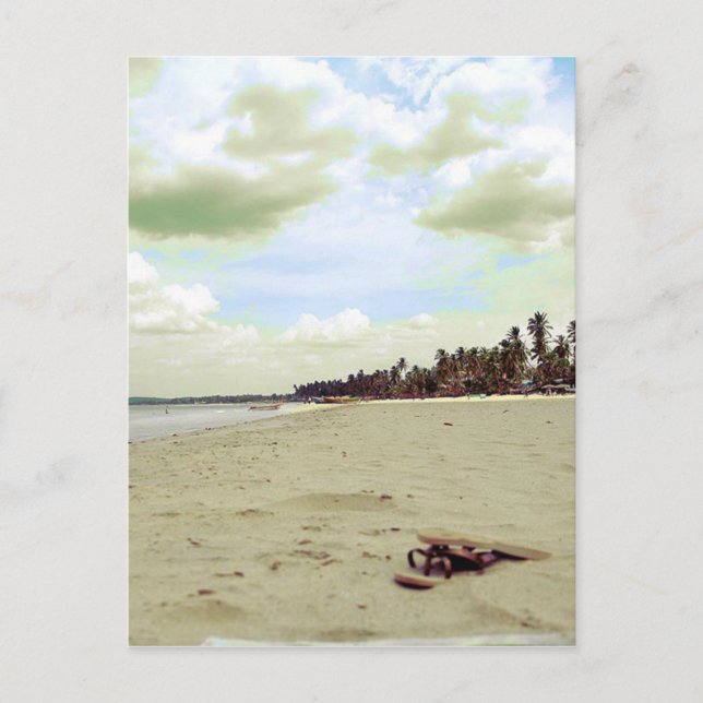 Sandals on Tropical Beach Postcard (Front)