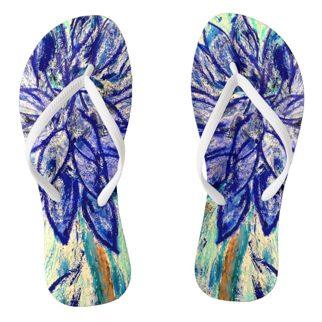 Sandals Rare Blue Dalhia (Footbed)