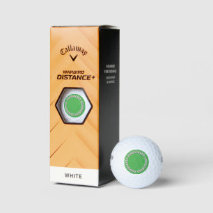 Sandbagger green Callaway Warbird golf balls 3 pk