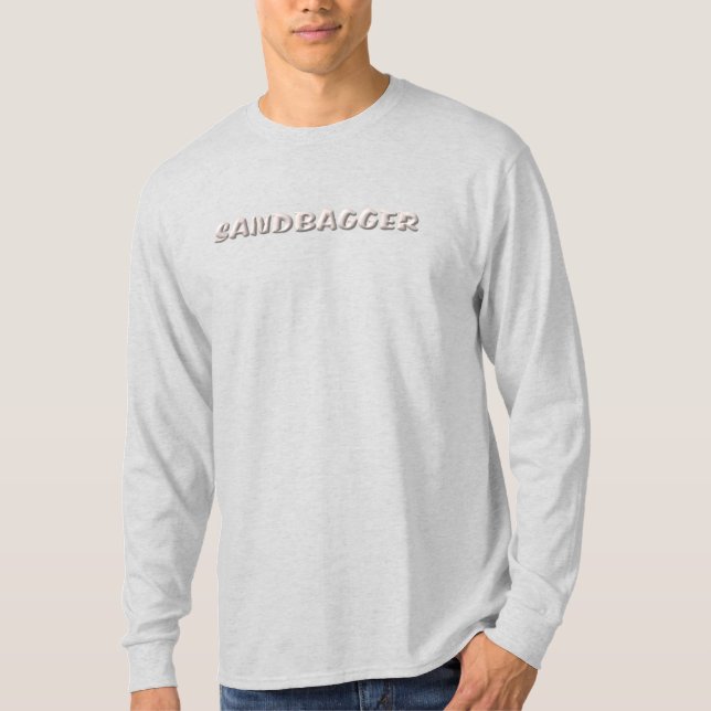 Sandbagger men ash long sleeve shirt (Front)