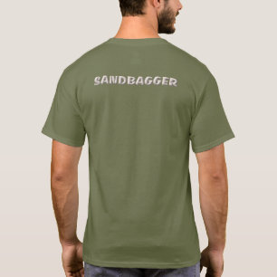 Sandbagger men fatigue green T-shirt back