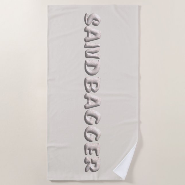 Sandbagger white sands beach towel (Front)
