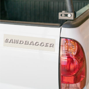 Sandbagger white sands bumper sticker
