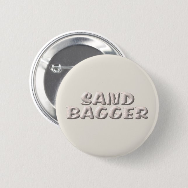 Sandbagger white sands button (Front & Back)
