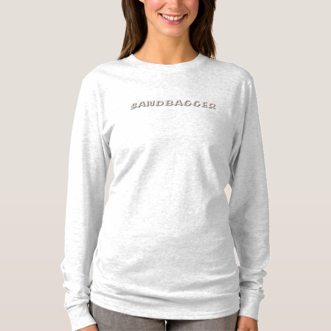 Sandbagger women ash long sleeve shirt (Front)