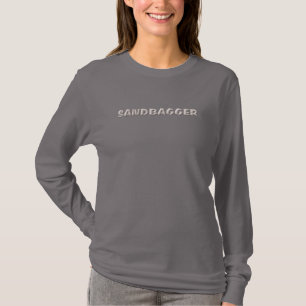 Sandbagger women dark grey long sleeve shirt