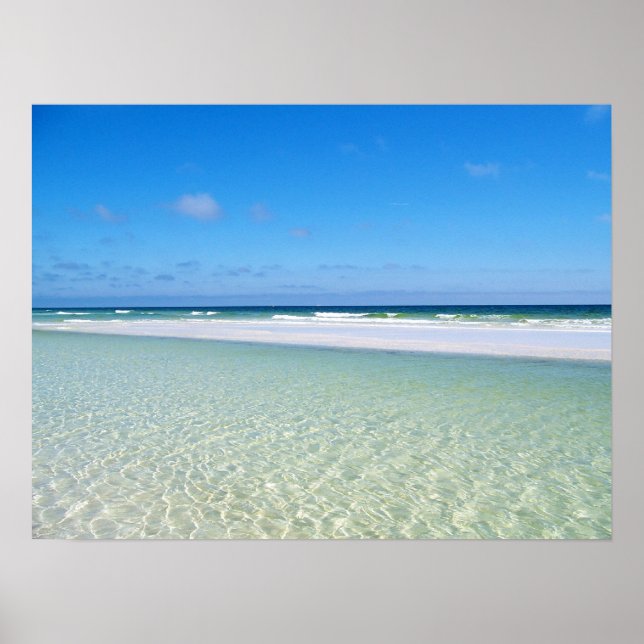 Sandbar and Surf Poster (Front)