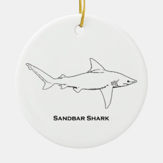 Sandbar Shark Ceramic Tree Decoration