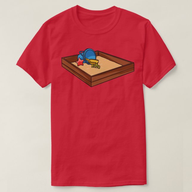 Sandbox And Toys Sandpit Sand T-Shirt (Design Front)
