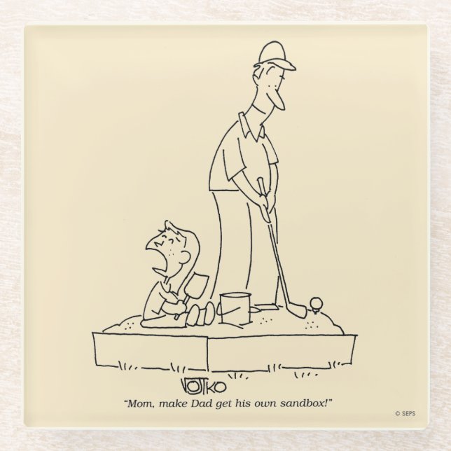 Sandbox Glass Coaster (Front)