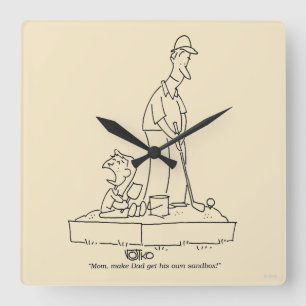 Sandbox Square Wall Clock