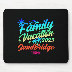 Sandbridge Beach Virginia Family Vacation Matching Mouse Mat