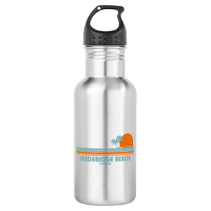 Sandbridge Beach Virginia Sun Palm Trees 532 Ml Water Bottle