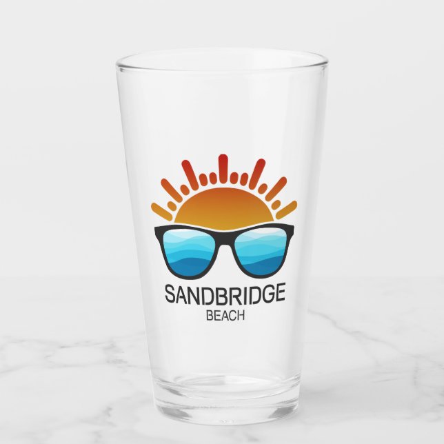 Sandbridge Beach Virginia Sunglasses Glass (Front)