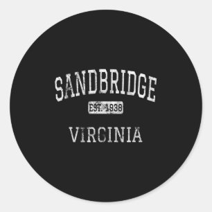 Sandbridge Virginia Virginia Beach Va Vintage  Classic Round Sticker