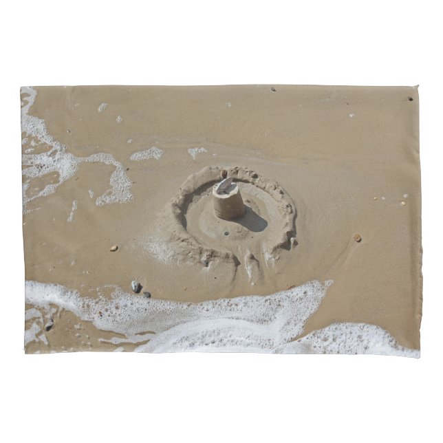 Sandcastle and shells pillowcase (Front)