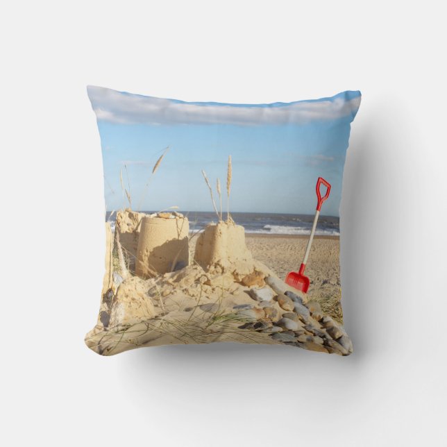 Sandcastle At Beach Cushion (Front)
