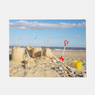 Sandcastle At Beach Doormat