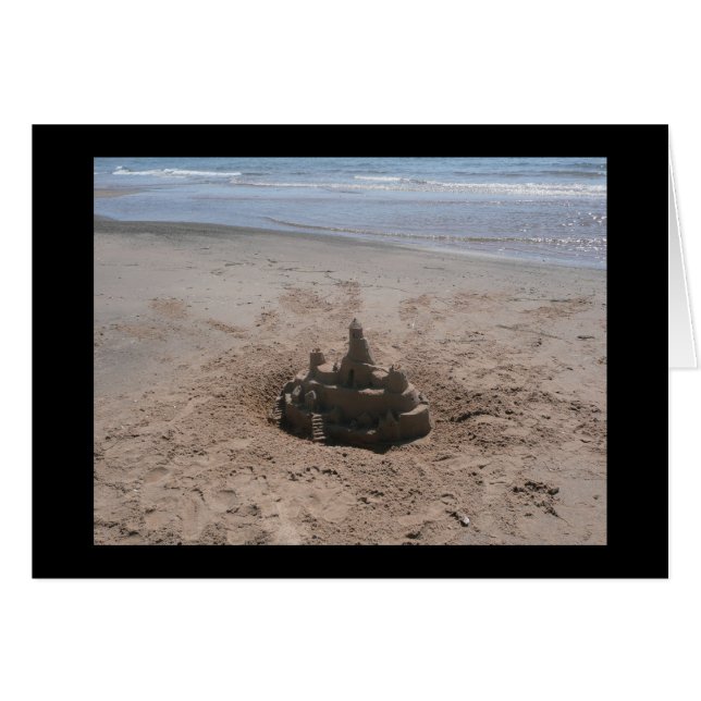 Sandcastle card (Front Horizontal)