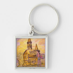 sandcastle key ring