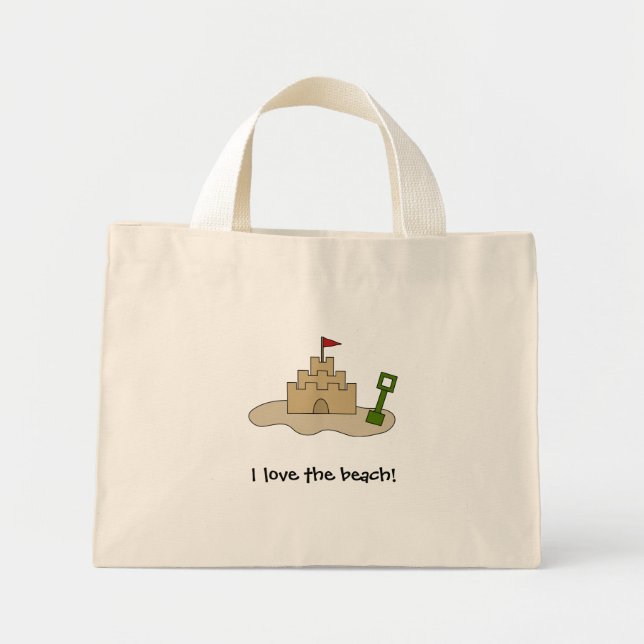 Sandcastle Mini Tote Bag (Front)