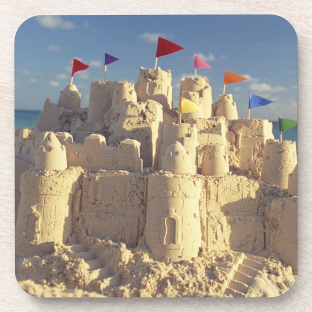 Sandcastle On Beach Coaster (Front)