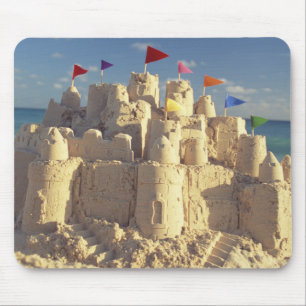 Sandcastle On Beach Mouse Mat
