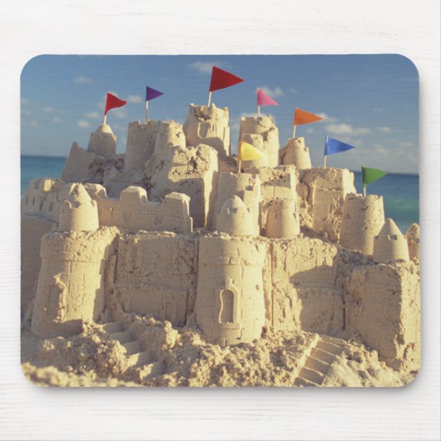 Sandcastle On Beach Mouse Mat (Front)