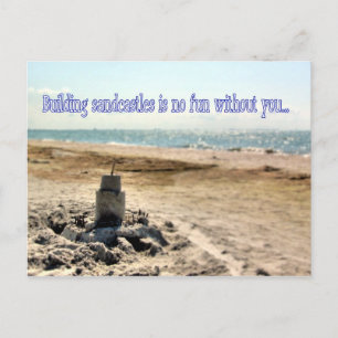 Sandcastle Postcard