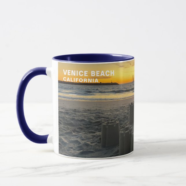 Sandcastle Sunset Dreams - Venice Beach, CA Mug (Left)