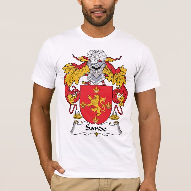 Sande Family Crest T-Shirt (Front)
