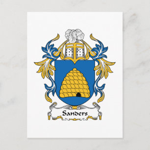 Sanders Family Crest Postcard