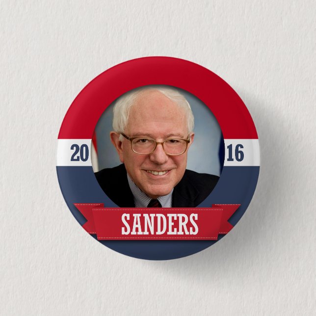 Sanders for President 3 Cm Round Badge (Front)