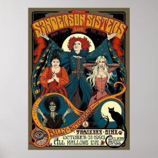 Sanderson Sisters  Vintage Poster