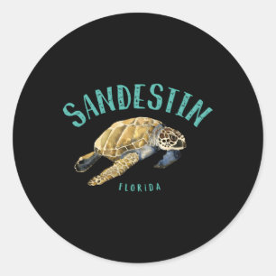 Sandestin Florida Sea Turtle Classic Round Sticker