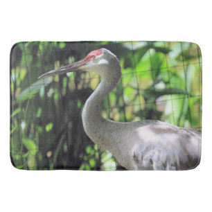 Sandhill crane  bath mat