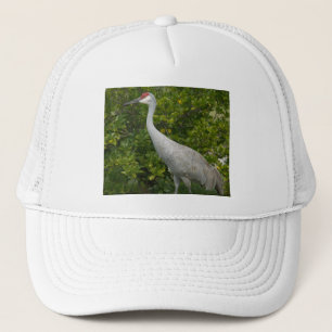 Sandhill Crane Bird Photograph Trucker Hat