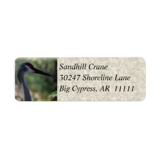 Sandhill Crane Customisable Address Labels