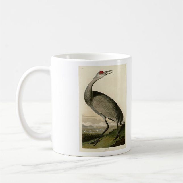 Sandhill Crane from Audubon's Birds of America Coffee Mug (Left)