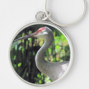 Sandhill crane key ring