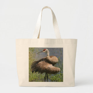 SANDHILL CRANE LARGE TOTE BAG
