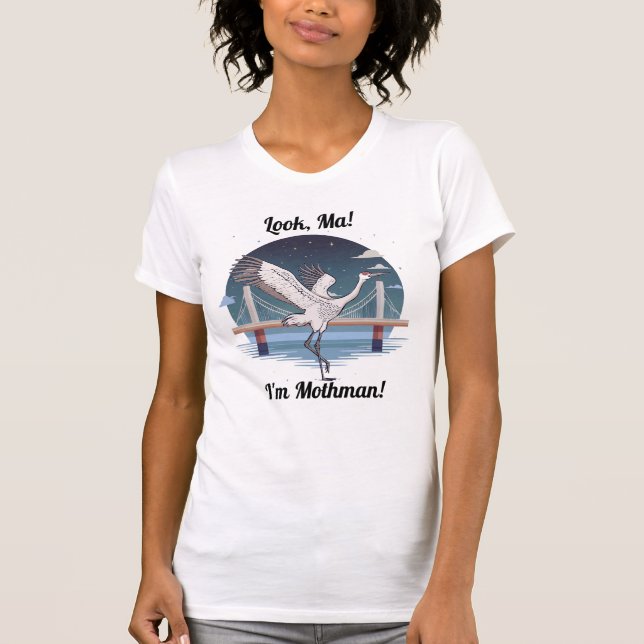 Sandhill Crane Mothman T-Shirt (Front)