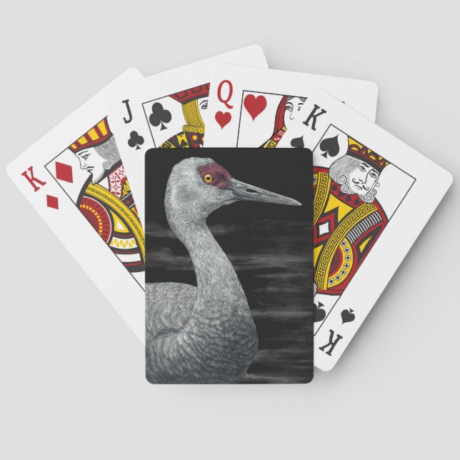 Sandhill Crane Playing Cards - "Ancient Traveller" (Back)