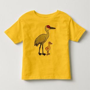 Sandhill Crane with Chick Toddler T-Shirt