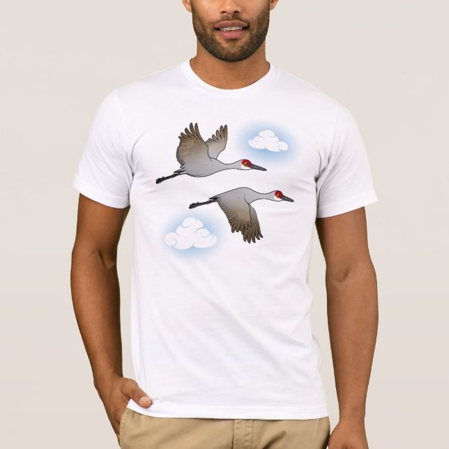 Sandhill Cranes in Flight T-Shirt (Front)
